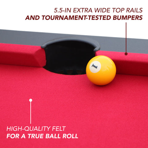 Jupiter 7ft Pool Table - Black (Non-Slate) Jupiter 7ft Pool Table - Black (Non-Slate)