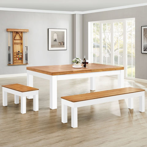 The Penelope II, Acacia & White with Dining Top