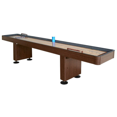 Challenger 12' Shuffleboard table with storage cabinet