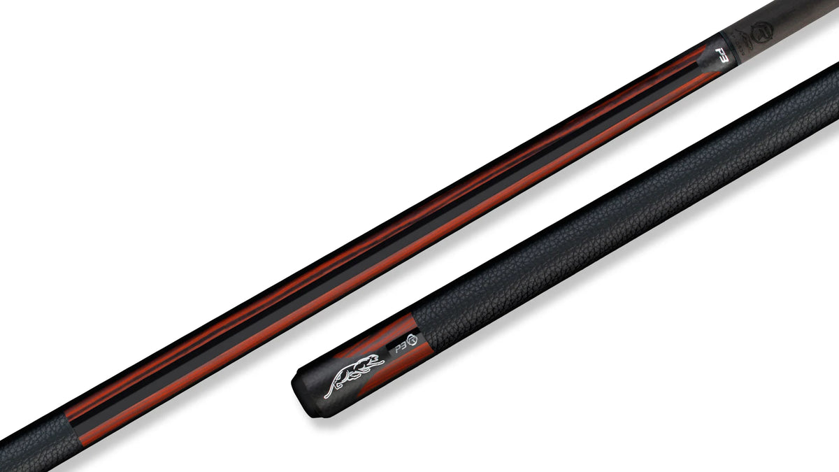Predator P3 REVO Red Tiger Pool Cue with Leather Luxe Wrap