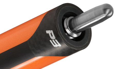 Predator P3 Flare Orange Pool Cue - Leather Luxe Wrap