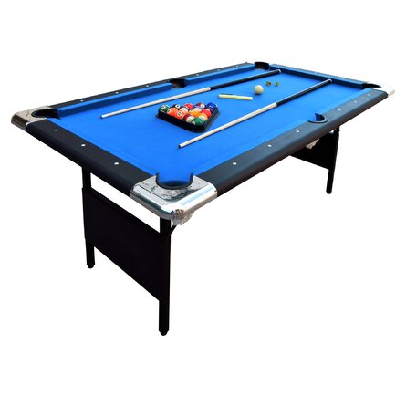 Fairmont Portable 6ft Pool Table W/Easy Folding for Storage (Non-Slate)