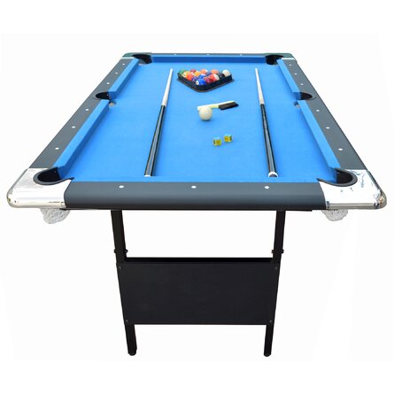 Fairmont Portable 6ft Pool Table W/Easy Folding for Storage (Non-Slate)