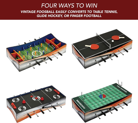 Revolver 40-in 4-1 Tabletop Multi-Game with Foosball