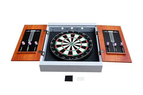 Geneva Bristle Dartboard and Cabinet Set