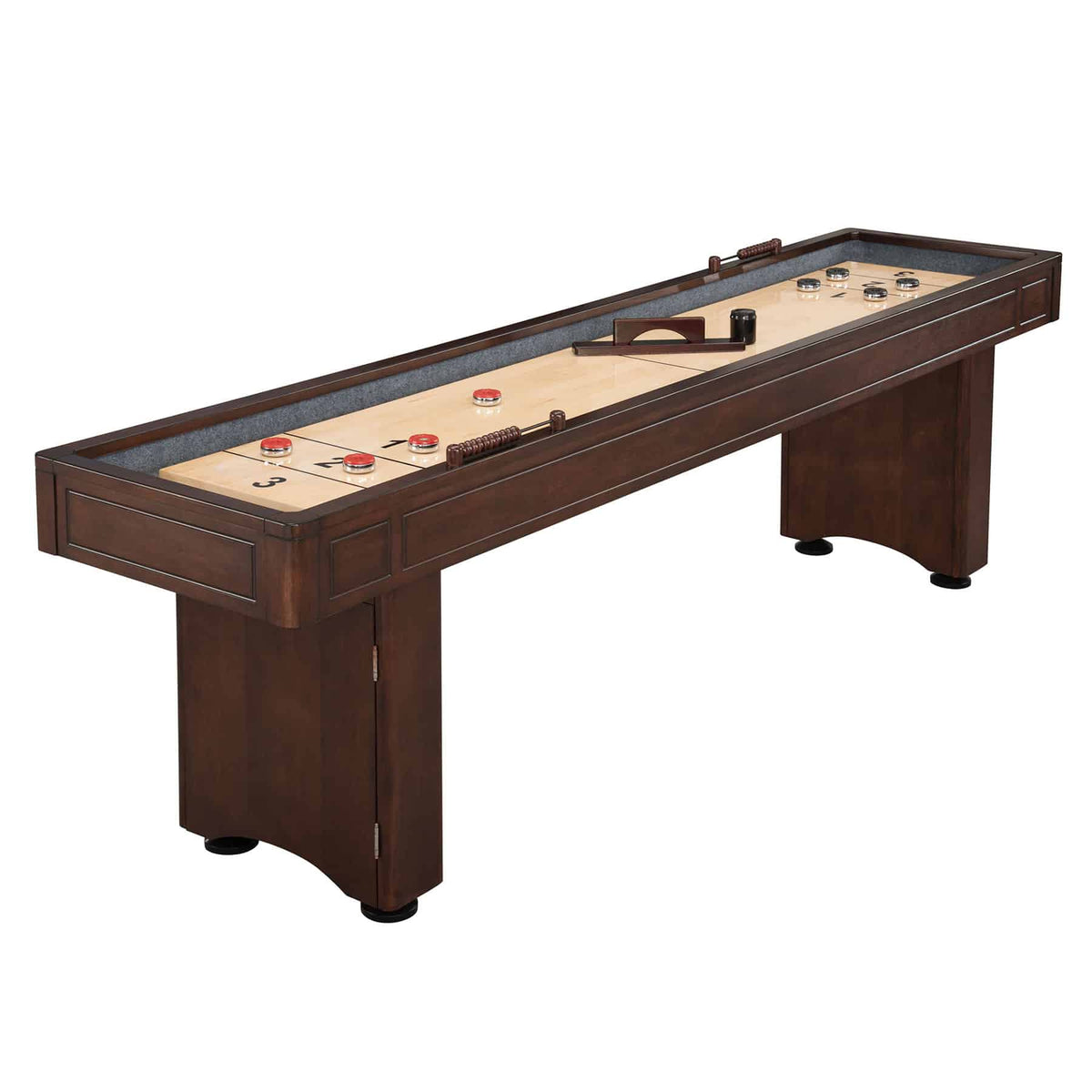 Austin 9-ft ShuffleBoard Table w/Bowling Pin Set