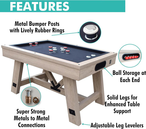 Badda Bing 54'' Bumper pool table