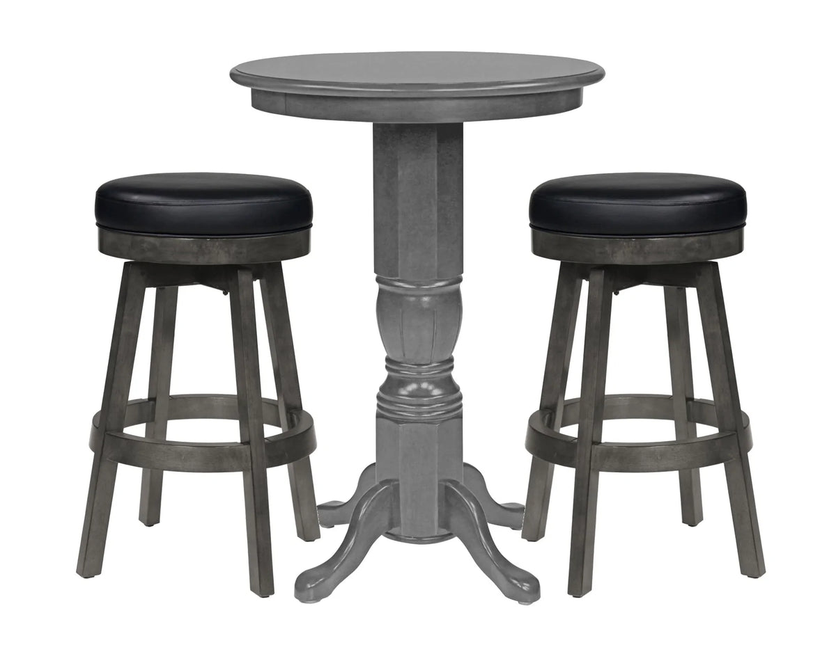 Classic Pub Table Set with 2 Classic Backless Barstools in Shade Finish