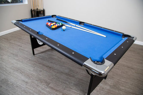 Fairmont Portable 6ft Pool Table W/Easy Folding for Storage (Non-Slate)