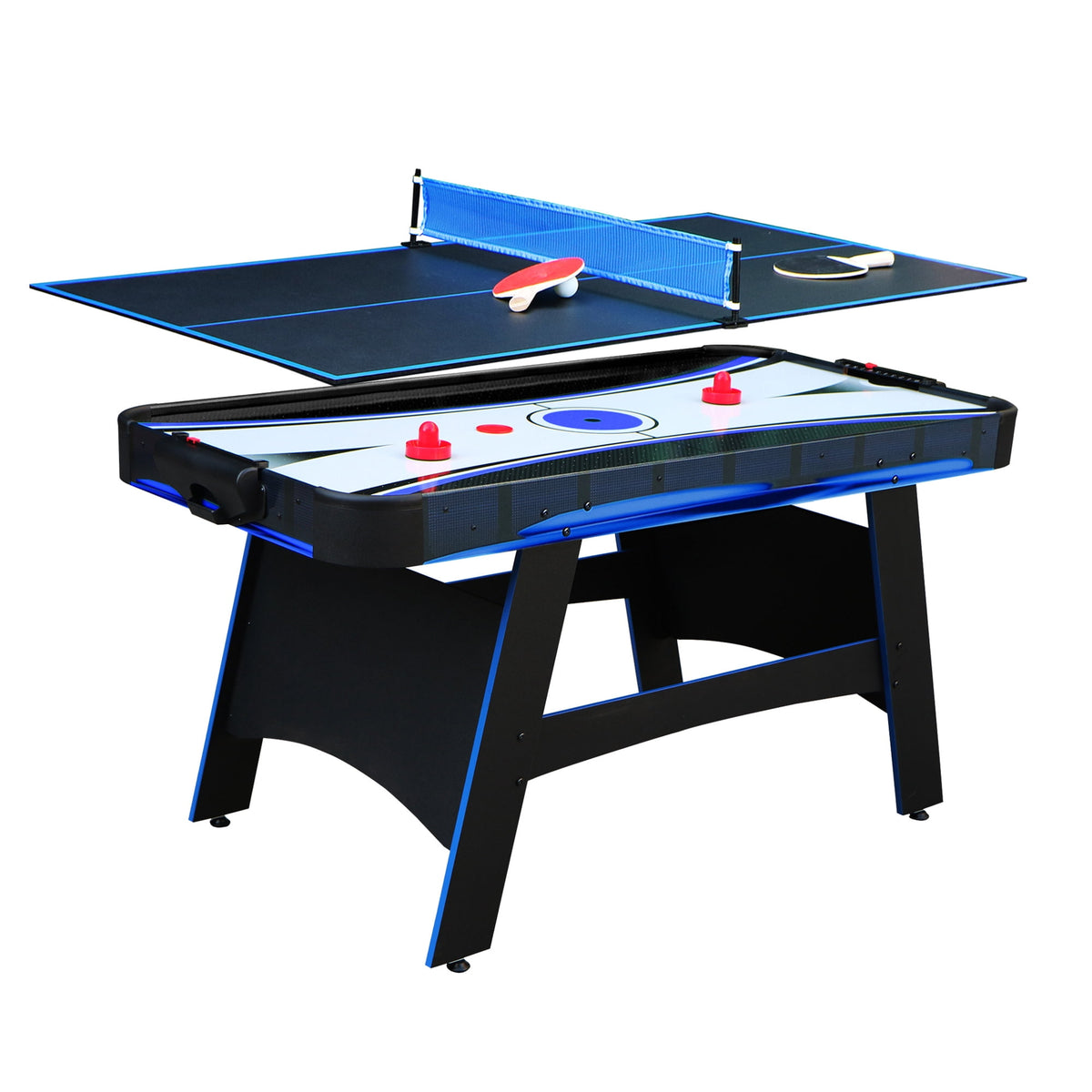 BANDIT 5-FT AIR HOCKEY TABLE W/TABLE TENNIS