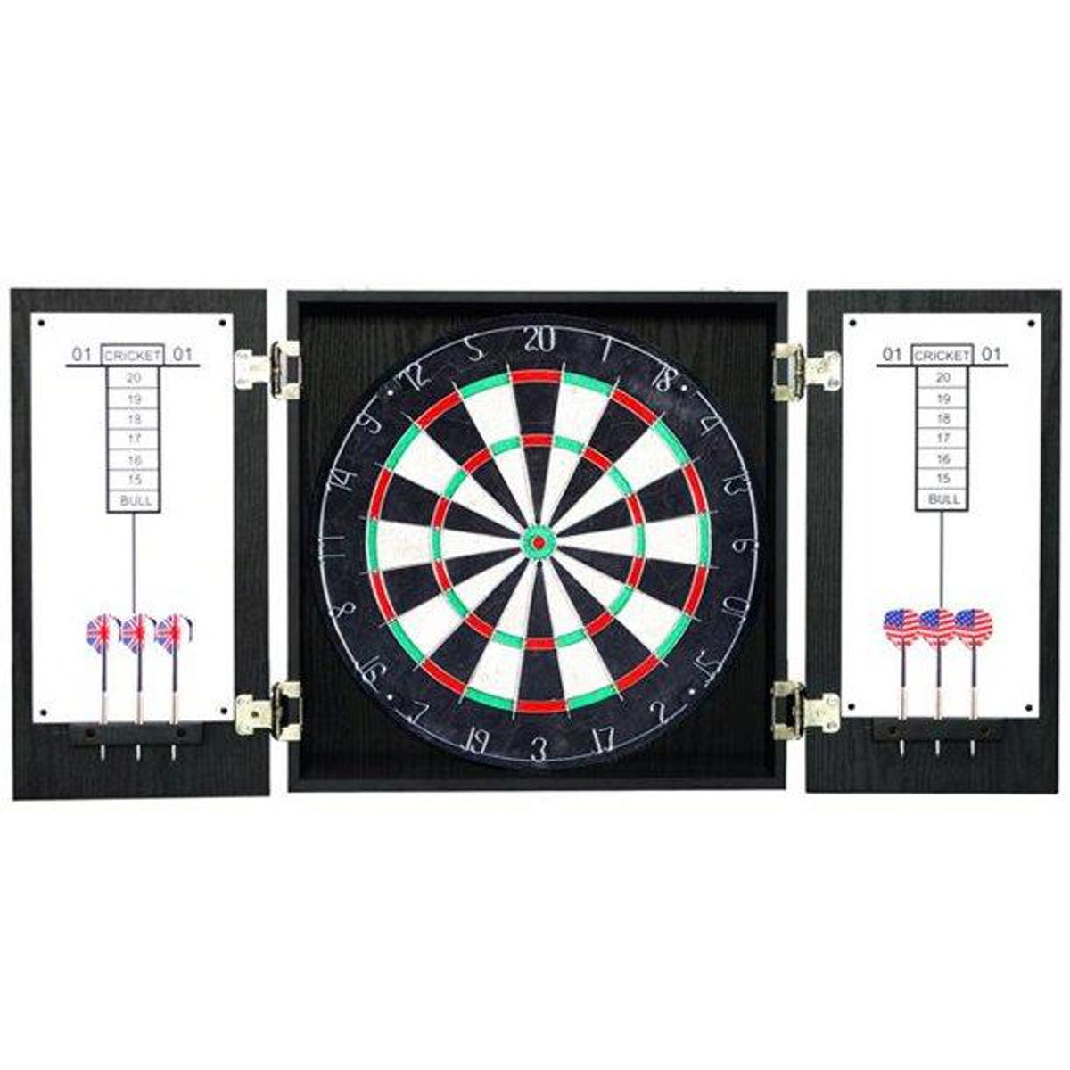 Winchester Dartboard & Cabinet Set - Black