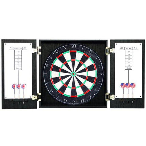 Winchester Dartboard & Cabinet Set - Black