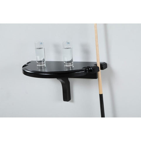 Wall-Mounted Pub Table with Pool Cue Rests