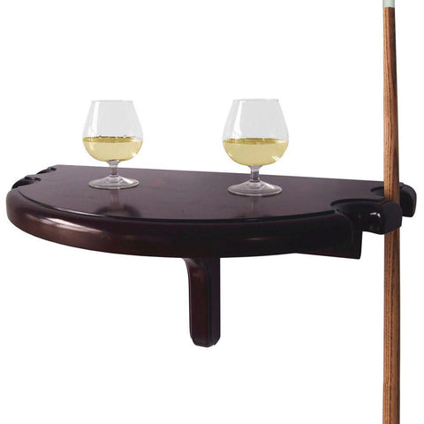 Wall-Mounted Pub Table with Pool Cue Rests