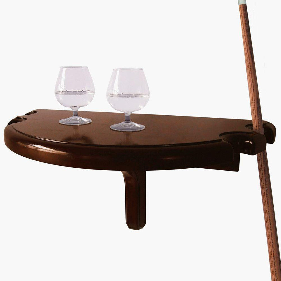 Wall-Mounted Pub Table with Pool Cue Rests