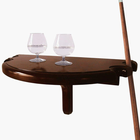 Wall-Mounted Pub Table with Pool Cue Rests