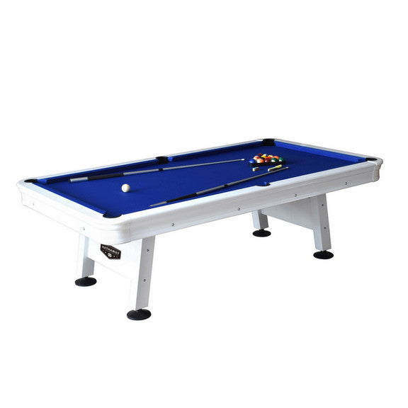 Pool Table Metal Rails Alpine 8ft Outdoor Pool Table with Aluminum Rails & Waterproof Felt (S ...