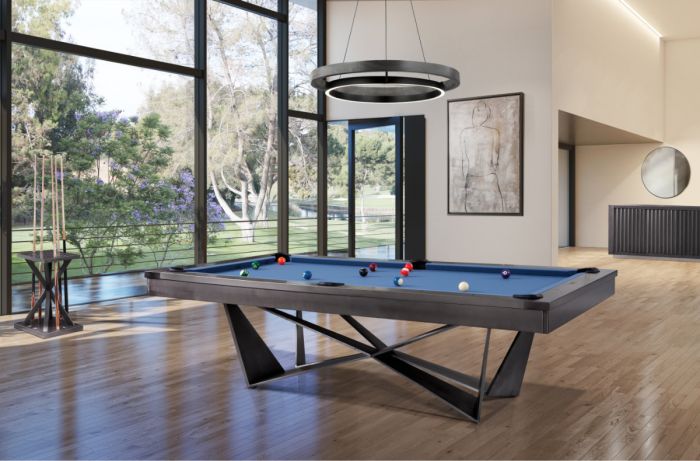 8' Essex Steel Slate Pool Table