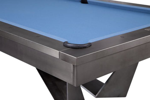 8' Essex Steel Slate Pool Table