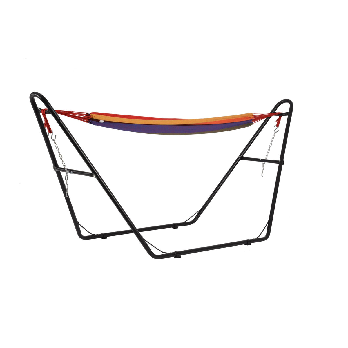 Outdoor Leisure Tropical Hammock and Frame - Stripe