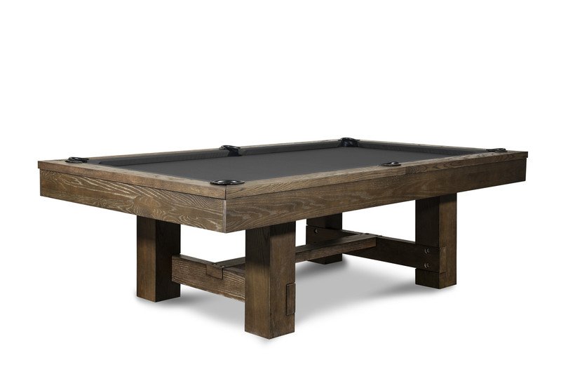 Rocky Slate Pool Table in Brown Wash 7′ or 8′