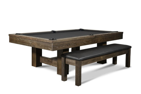 Rocky Slate Pool Table in Brown Wash 7′ or 8′