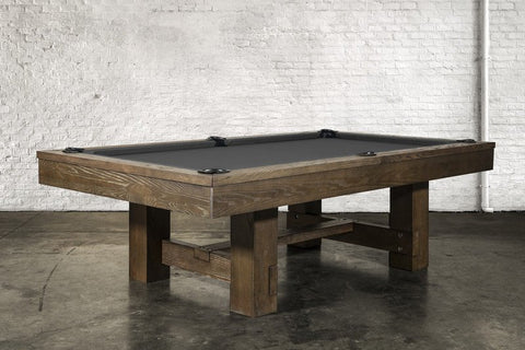 Rocky Slate Pool Table in Brown Wash 7′ or 8′