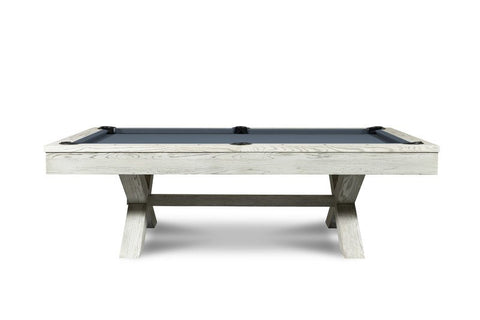 CrissyCross Whitewash 7′ or 8′ Pool Table