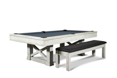 Nora Whitewash 7′ or 8′ Pool Table