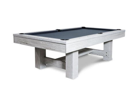 Rocky Slate Pool Table in White Wash 7′ or 8′