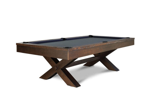 CrissyCross Brownwash 7′ or 8′ Pool Table