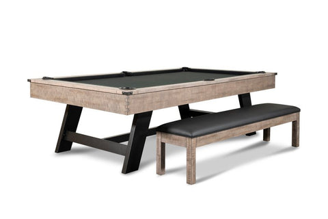 Hunter Slate Pool Table In Antique with Metal Legs