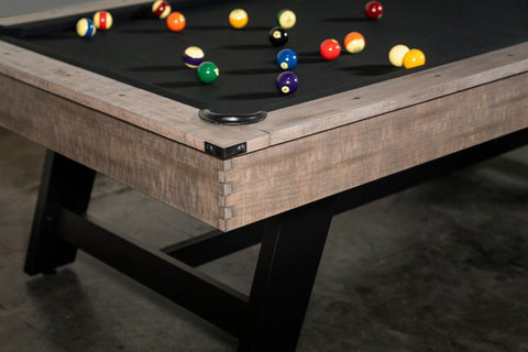 Hunter Slate Pool Table In Antique with Metal Legs