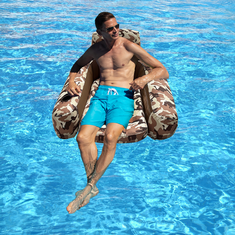 Heavy Duty Nylon Covered Pool Lounger Floats