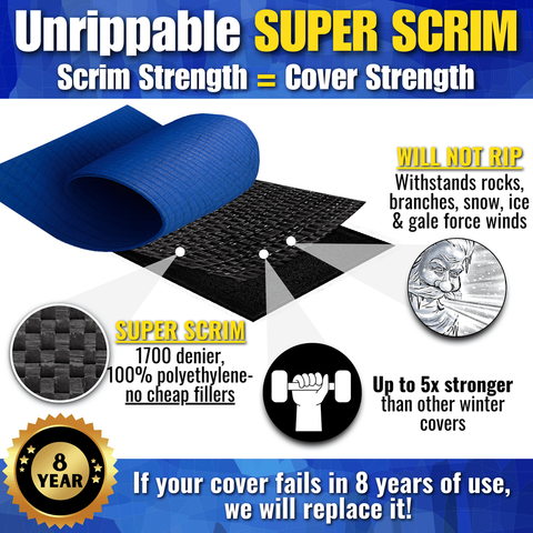 Unrippable Premium Winter Covers - Oval