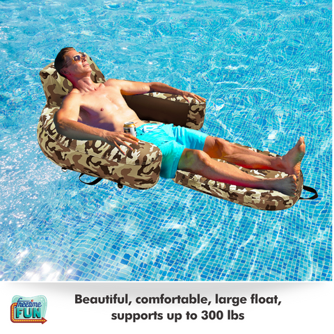 Heavy Duty Nylon Covered Pool Lounger Floats