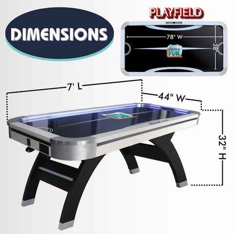 Slap Shot 7' air hockey table