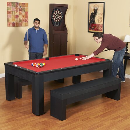 Park Avenue 7ft Pool Table (Non-Slate) W/Dining Top & Benches