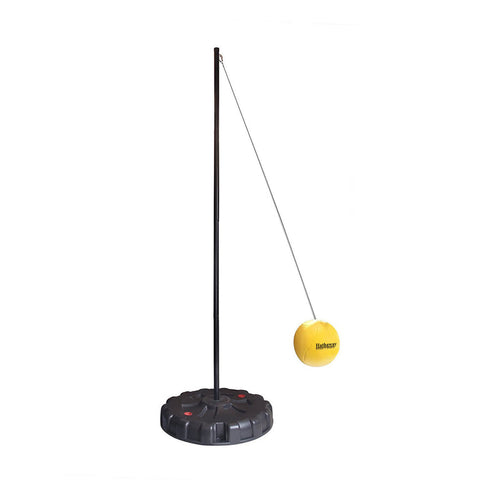 Tetherball Set with Fillable Base - Black/Yellow